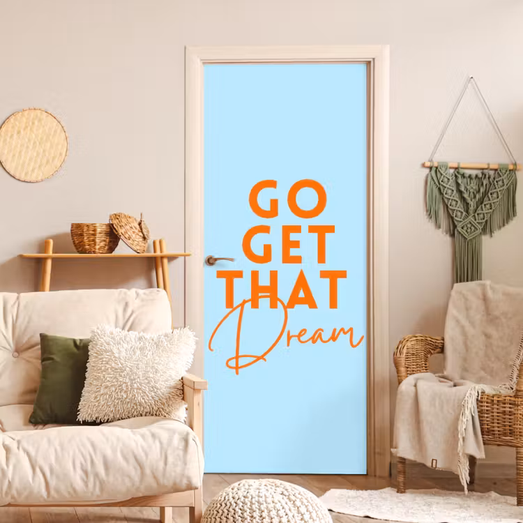 Blauw - Oranje - Tekst deurposter klein -sfeer2
