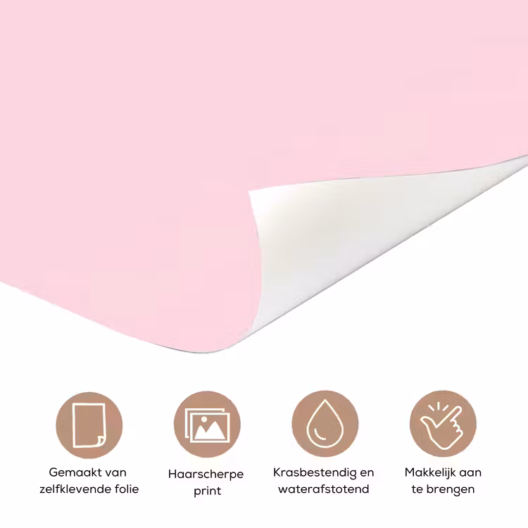 Bloem - Roze - Hartjes deurposter klein -closeup_NL