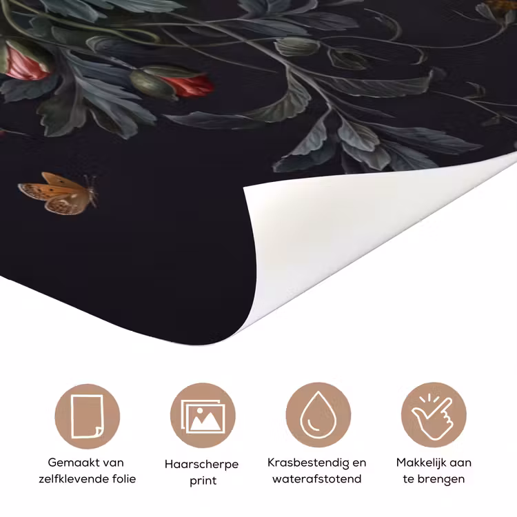 Bloemen - Boeket - Klassiek - Kleurrijk - Natuur deurposter klein -closeup_NL