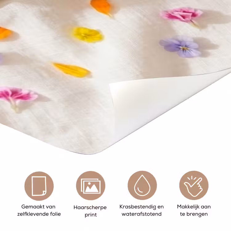 Bloemen - Kop - Natuur - Kleurrijk - Zomer deurposter klein -closeup_NL
