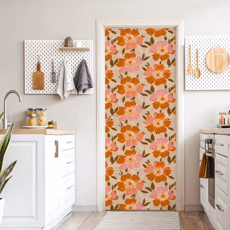 Bloemen - Motief - Retro deurposter klein 289 -sfeer5