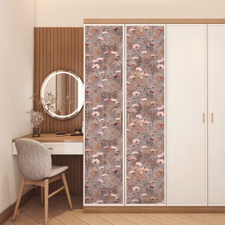 Bloemen - Wild - Pastel deurposter klein 289 -sfeer3