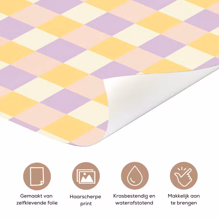 Blokjes - Lila - Geel deurposter klein 289 -closeup_NL