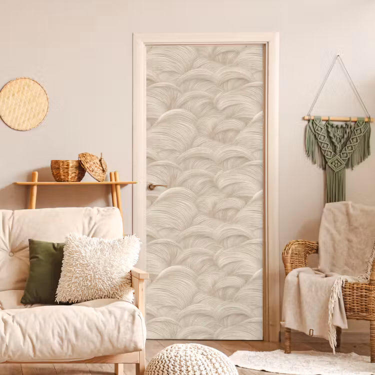 Bogen - Patroon - Beige deurposter klein 289 -sfeer2