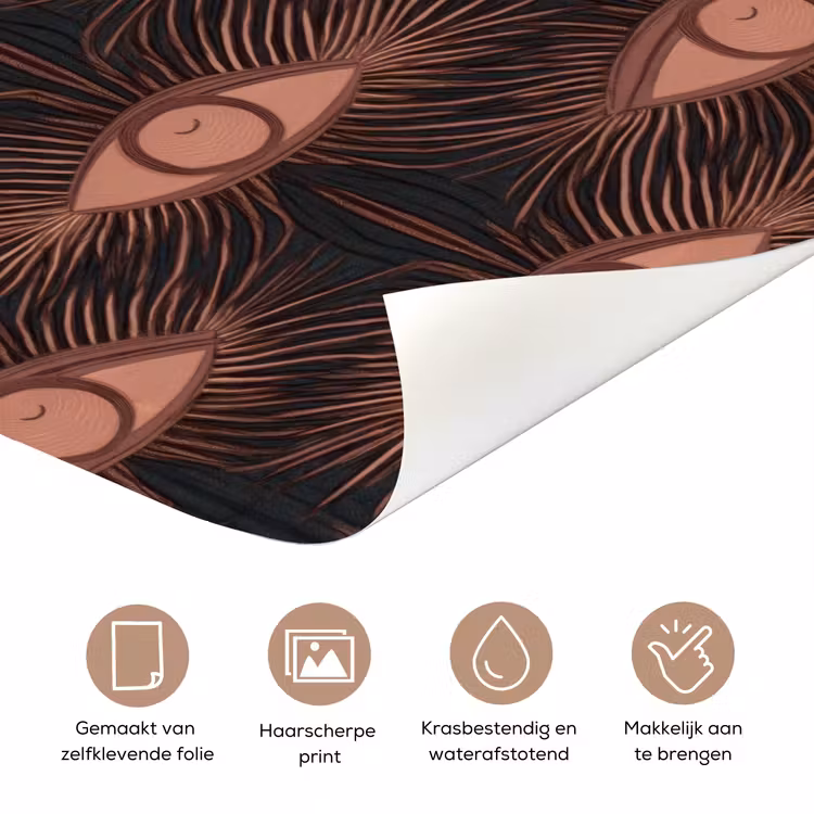 Boheems - Oog - Bruin deurposter klein 289 -closeup_NL