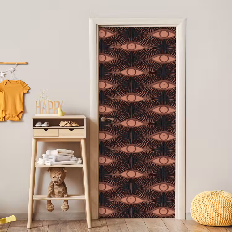 Boheems - Oog - Bruin deurposter klein 289 -sfeer4
