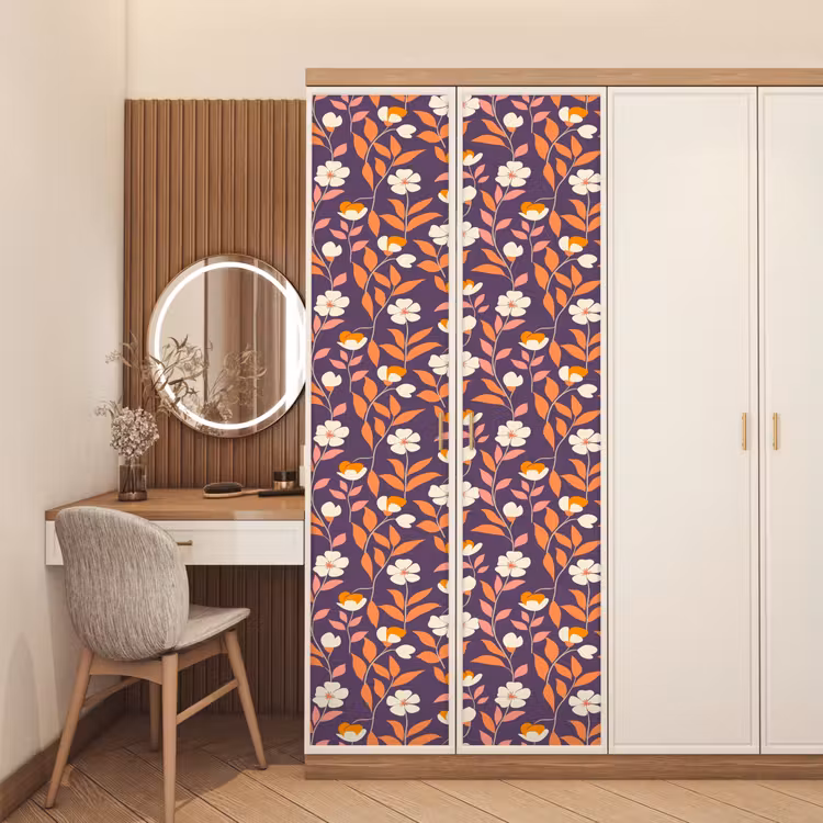 Boho - Vintage - Paars deurposter klein 289 -sfeer3