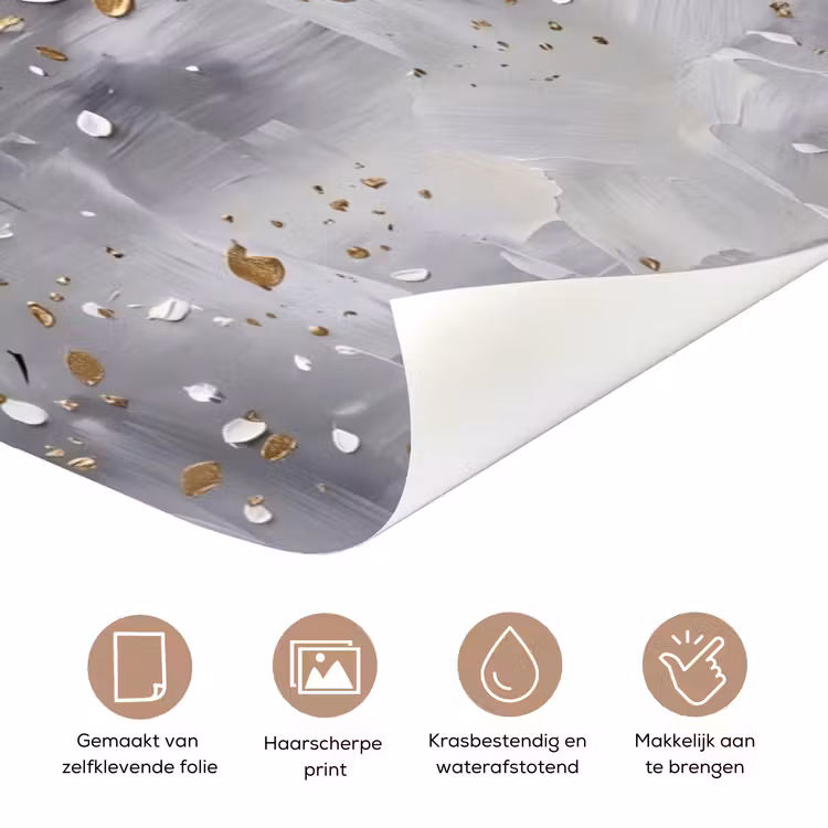 Boom - Bloemen - Natuur - Abstract - Wit deurposter klein -closeup_NL