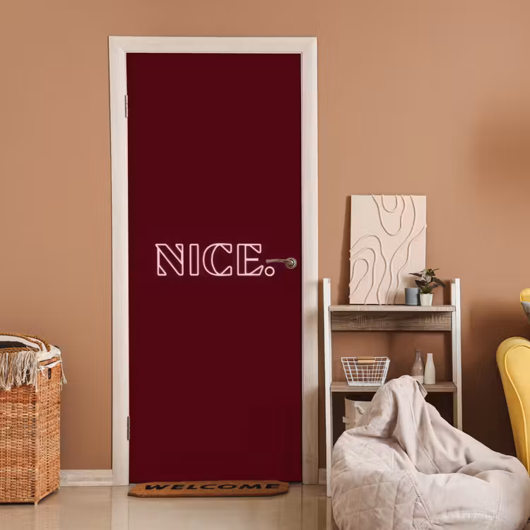 Bordeaux - Nice - minimalistisch deurposter klein -sfeer1