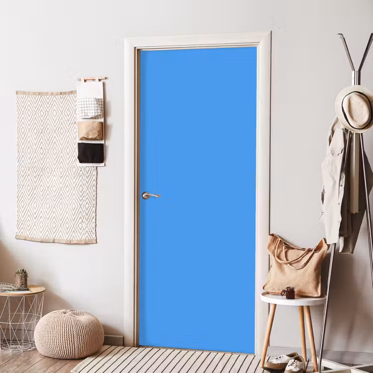 Bright - Azure - Blauw deurposter klein 289 -sfeer6