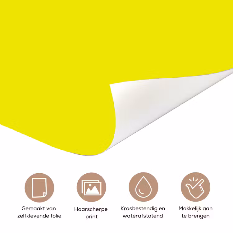 Bright - Canary - Geel deurposter klein 289 -closeup_NL