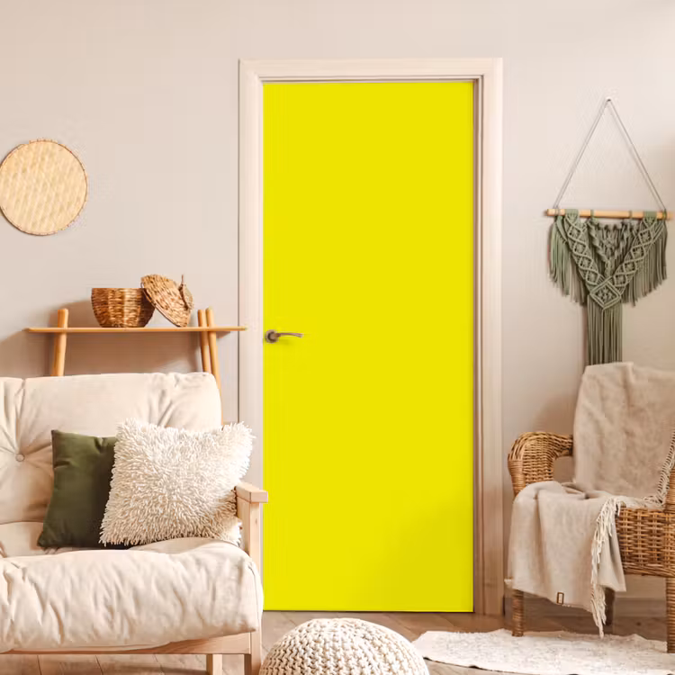 Bright - Canary - Geel deurposter klein 289 -sfeer2