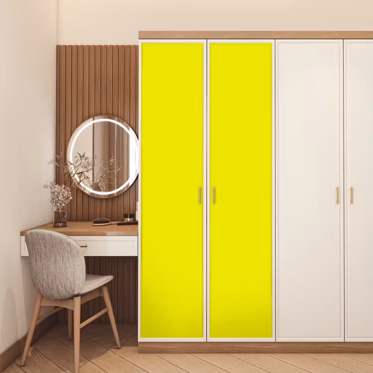 Bright - Canary - Geel deurposter klein 289 -sfeer3