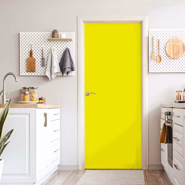 Bright - Canary - Geel deurposter klein 289 -sfeer5