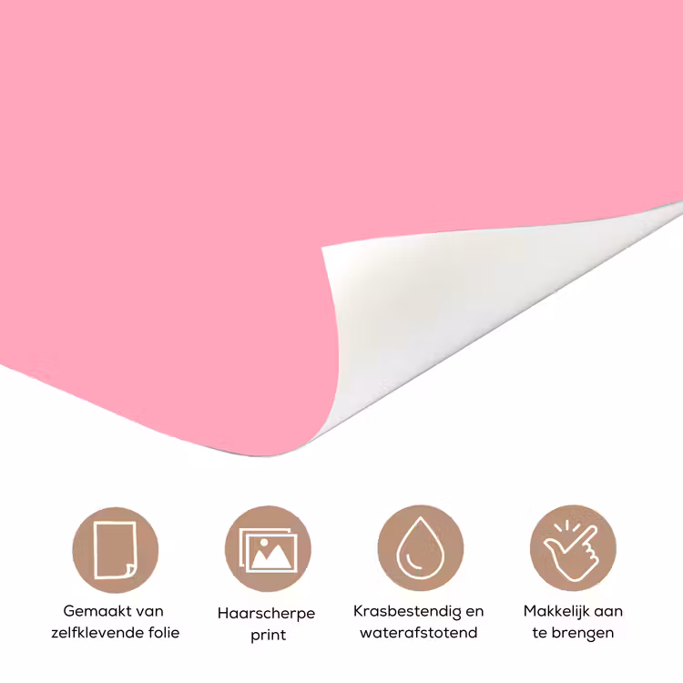 Bubblegum - Pink - Roze deurposter klein 289 -closeup_NL