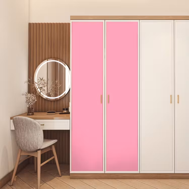 Bubblegum - Pink - Roze deurposter klein 289 -sfeer3