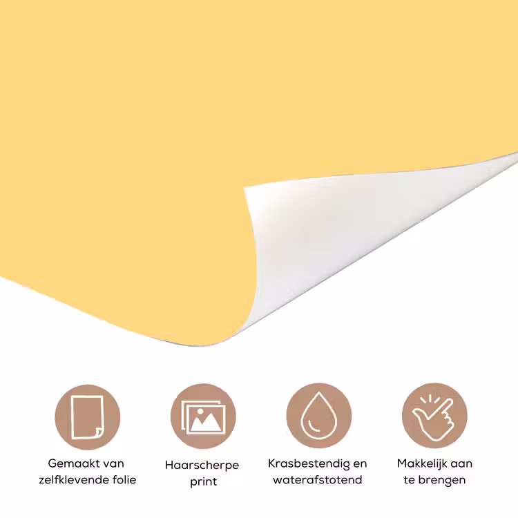 Butter - Geel - Yellow deurposter klein 289 -closeup_NL