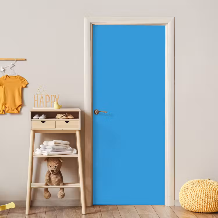 Cerulean - Breeze - Blauw deurposter klein 289 -sfeer4
