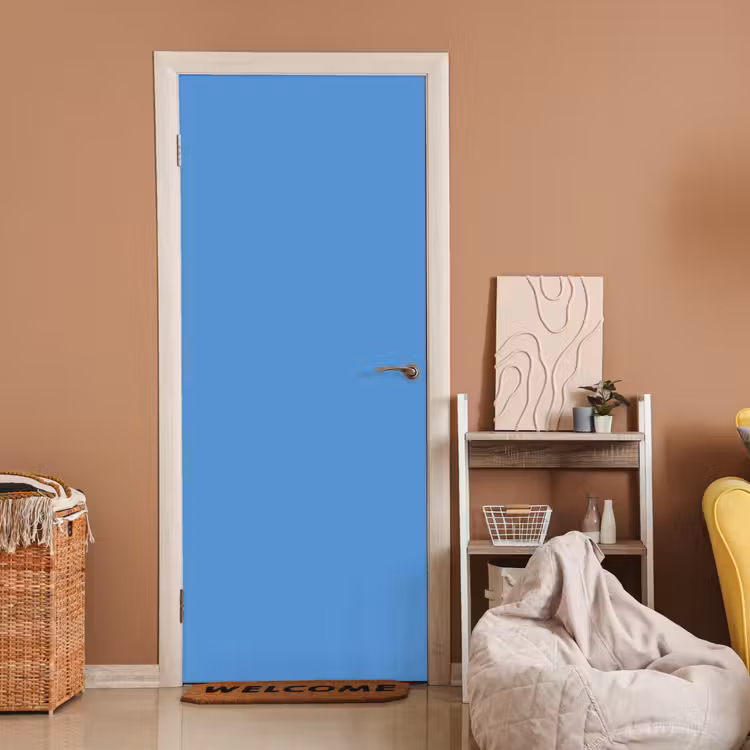 Cornflower - Blue - Blauw deurposter klein 289 -sfeer1