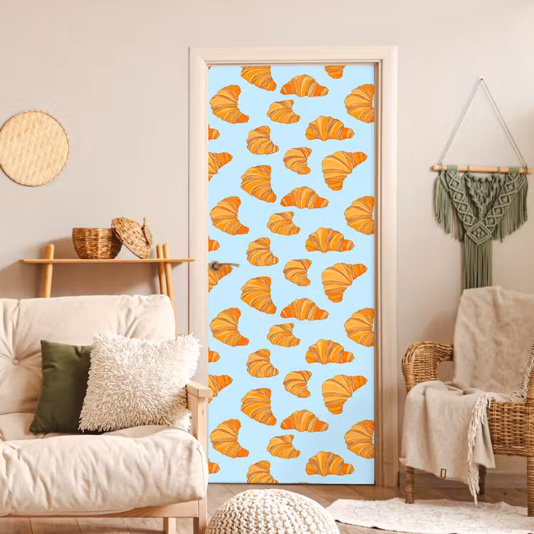 Croissant - Speels - Blauw deurposter klein 289 -sfeer2