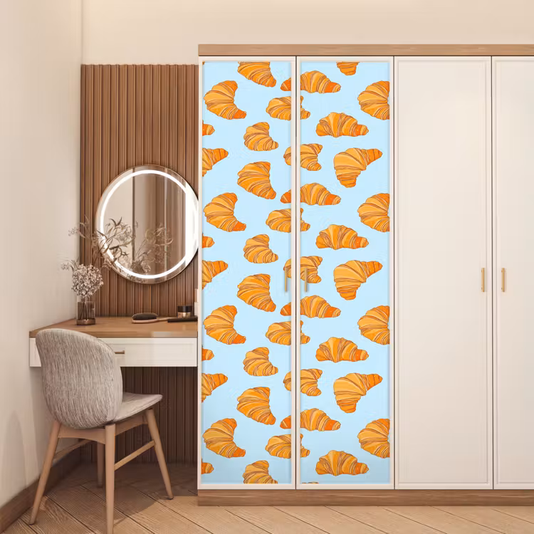 Croissant - Speels - Blauw deurposter klein 289 -sfeer3