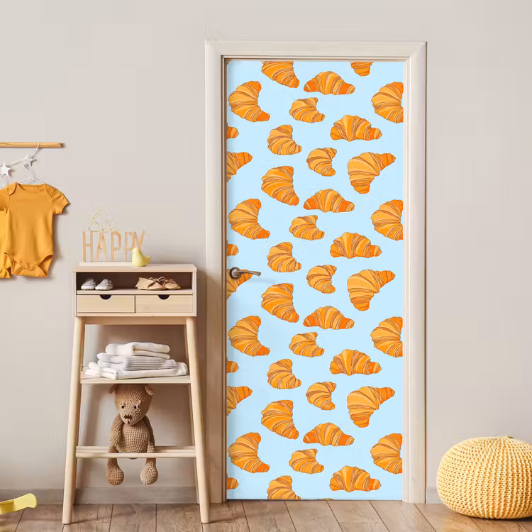 Croissant - Speels - Blauw deurposter klein 289 -sfeer4