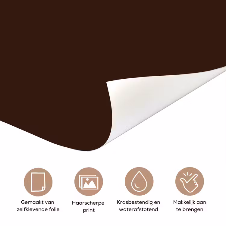 Dark - Chocolate - Bruin deurposter klein 289 -closeup_NL