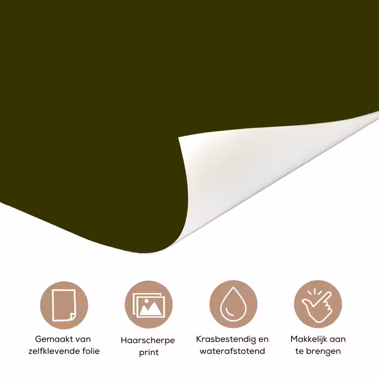 Dark - Olive - Groen deurposter klein 289 -closeup_NL