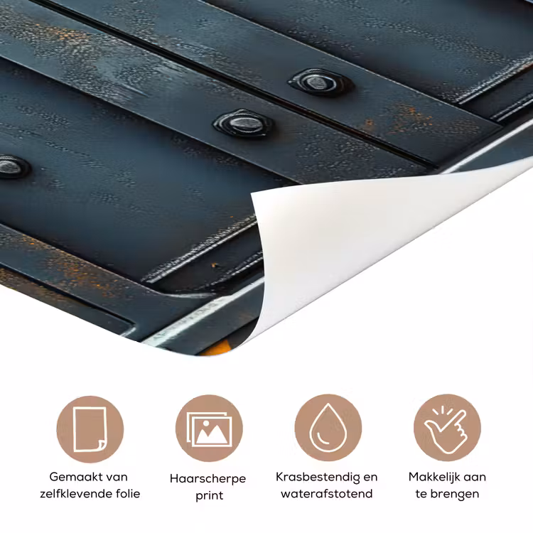 Deur - Escape room - Industrieel deurposter klein -closeup_NL