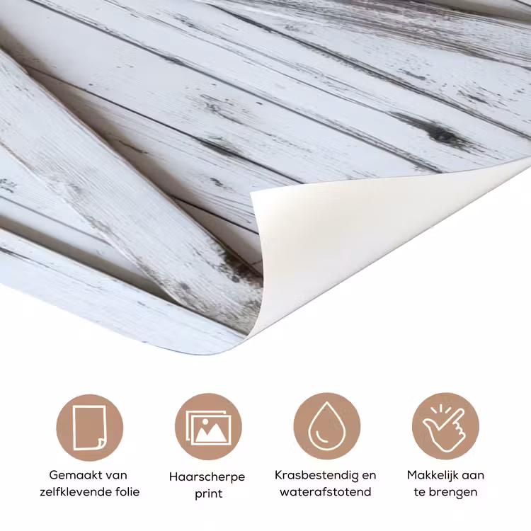 Deur - Wit - Hout deurposter klein -closeup_NL