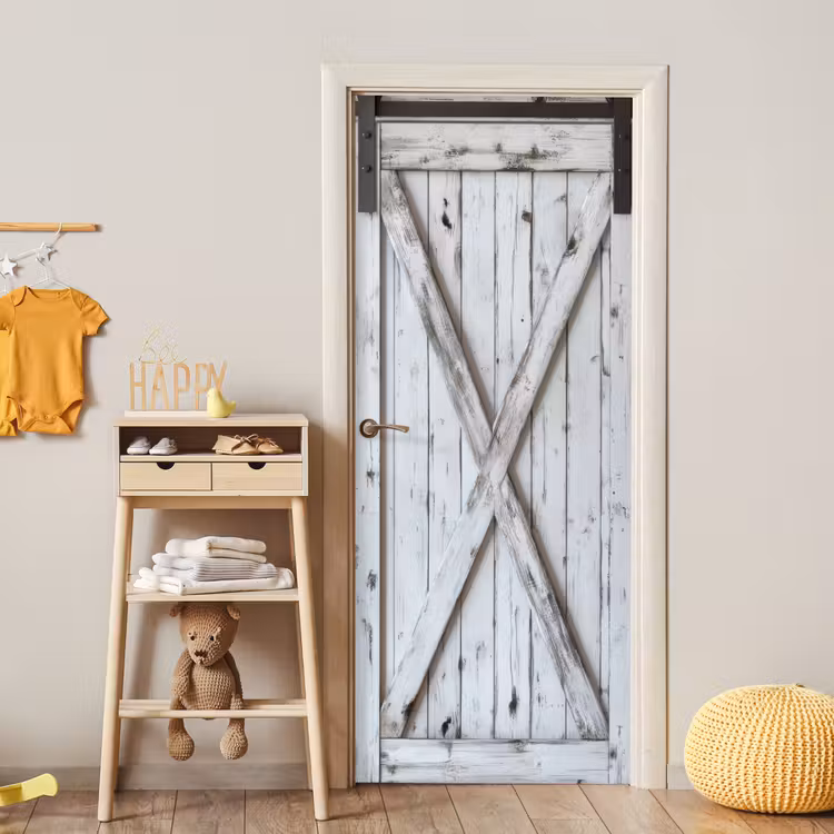Deur - Wit - Hout deurposter klein -sfeer4