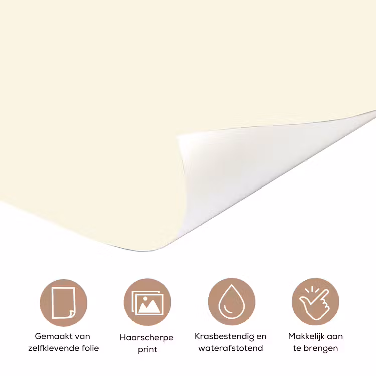 Don't lose your fire - Rood - Wit - Minimalistisch deurposter klein -closeup_NL