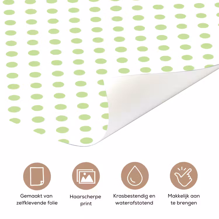 Dots - Klassiek - Groen deurposter klein 289 -closeup_NL