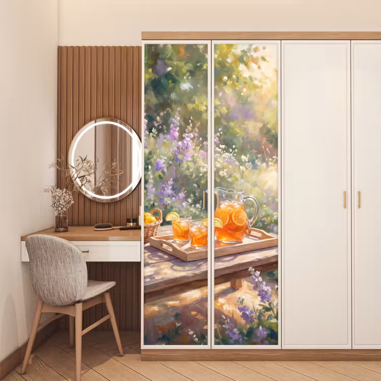 Drank - Citroen - Zomer - Tuin - Geel deurposter klein -sfeer3