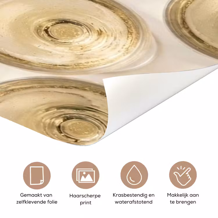 Drank - Glazen - Feest - Goud deurposter klein -closeup_NL