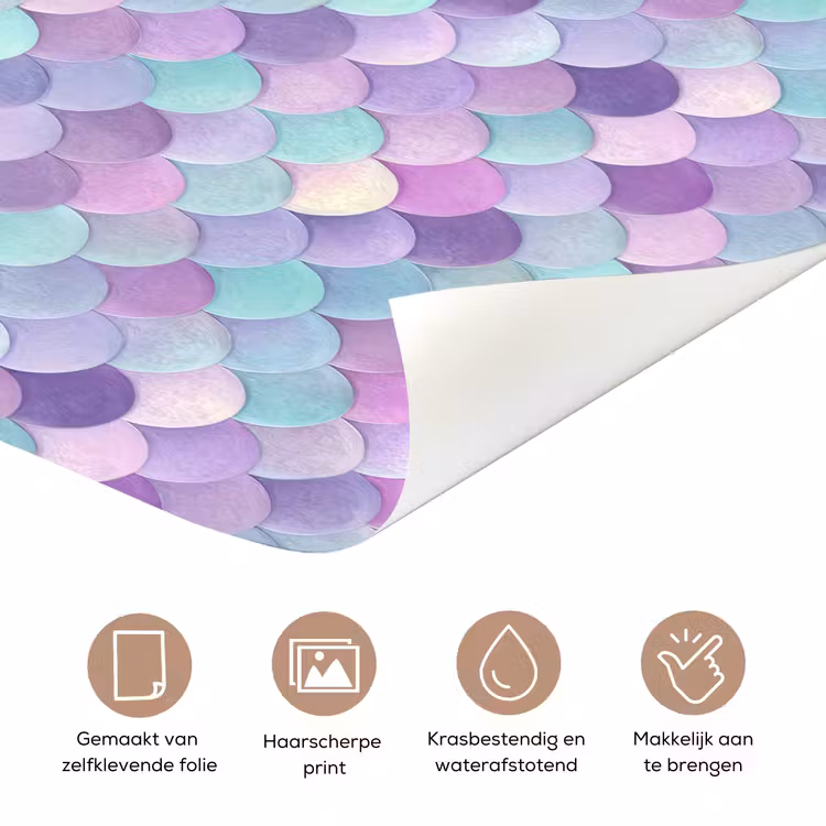 Dromerig - Zeemeermin - Pastel deurposter klein 289 -closeup_NL