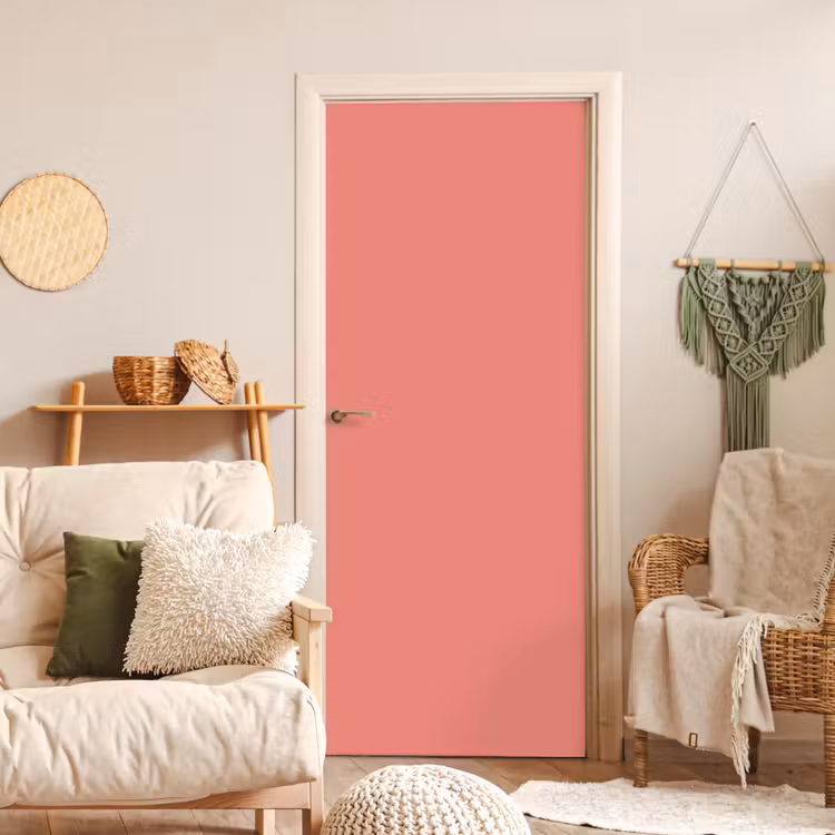 Dusty - Peach - Koraal deurposter klein 289 -sfeer2
