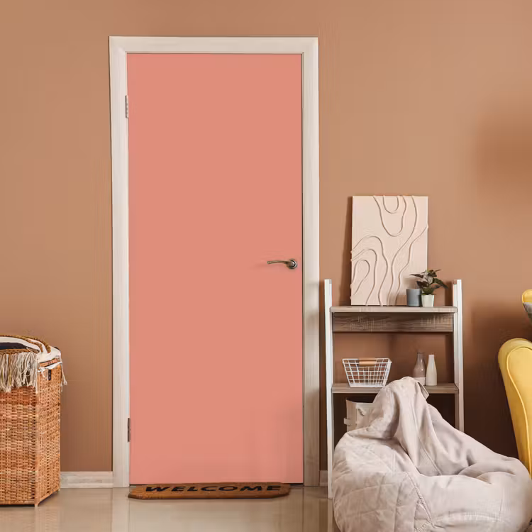 Earthy - Rose - Koraal deurposter klein 289 -sfeer1