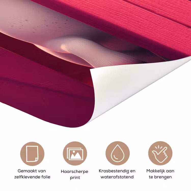 Eenhoorn - Roze - Deur - Fantasie deurposter klein -closeup_NL