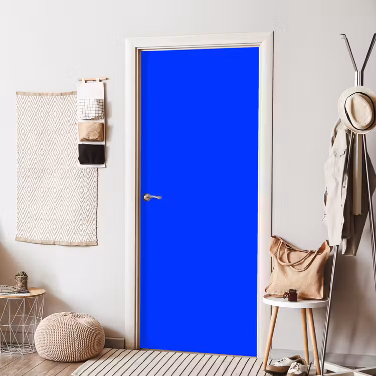 Electric - Blue - Blauw deurposter klein 289 -sfeer6