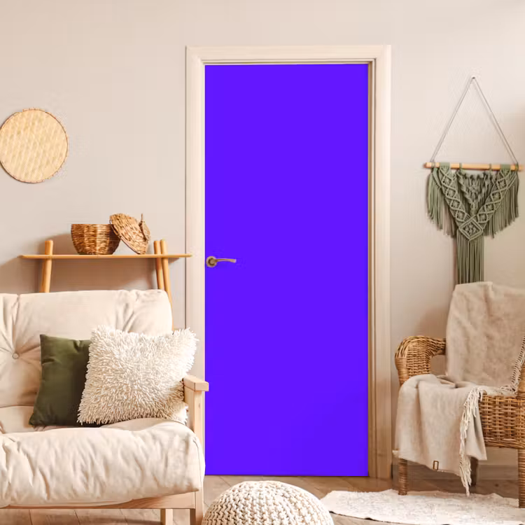 Electric - Indigo - Paars deurposter klein 289 -sfeer2