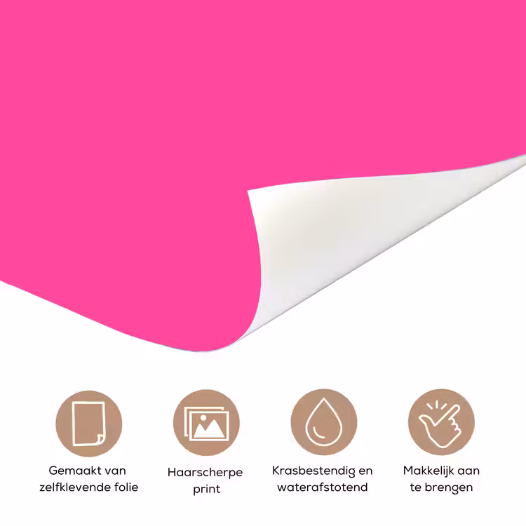 Electric - Magenta - Roze deurposter klein 289 -closeup_NL