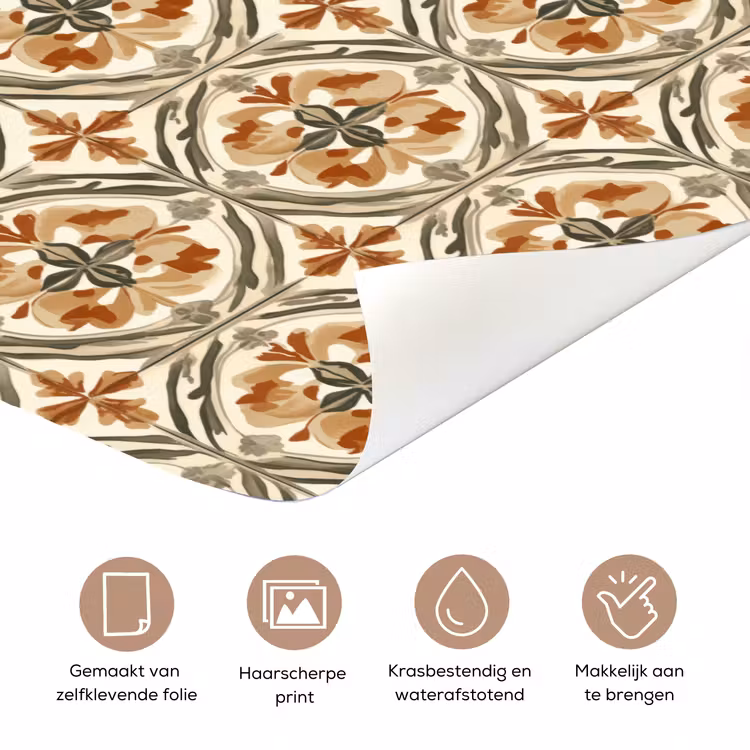 Elegant - Antiek - Kleurrijk deurposter klein 289 -closeup_NL