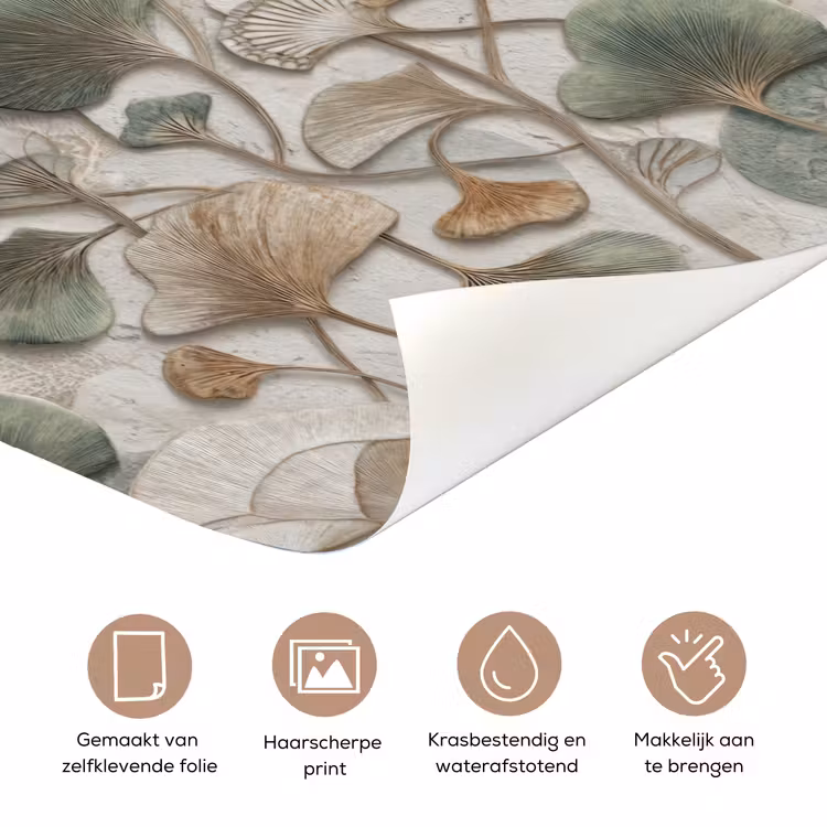 Elegant - Bladeren - Groen deurposter klein 289 -closeup_NL