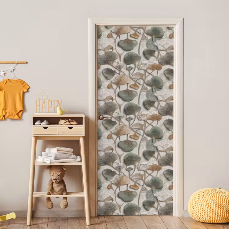 Elegant - Bladeren - Groen deurposter klein 289 -sfeer4