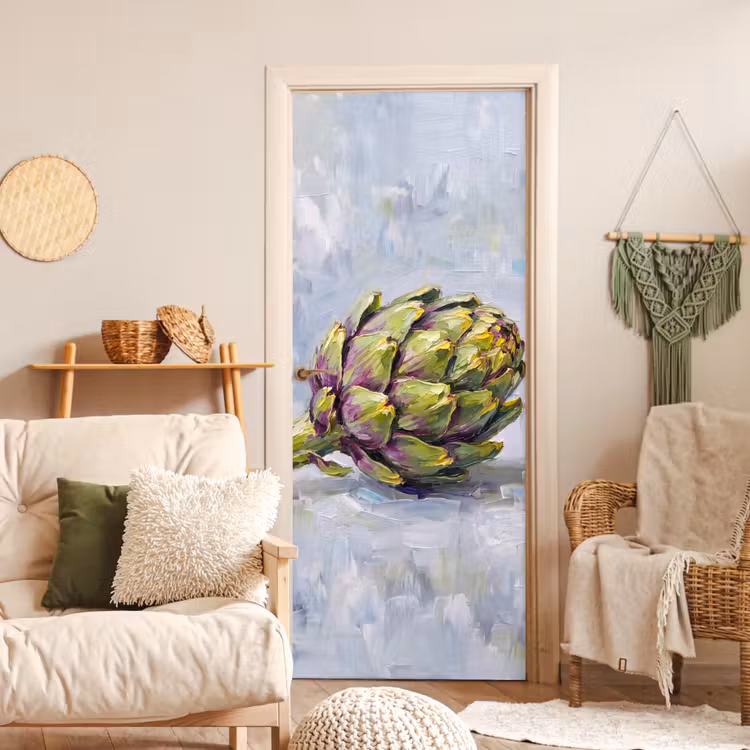 Deursticker - Eten - Artisjok - Modern - Eten - Artisjok - Modern deurposter klein