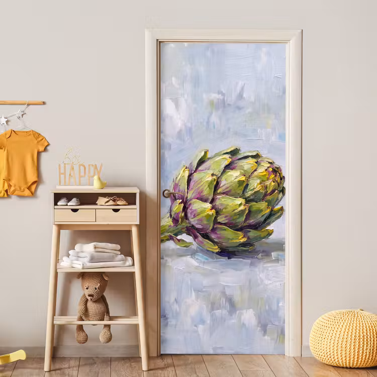 Deursticker - Eten - Artisjok - Modern - Eten - Artisjok - Modern deurposter klein