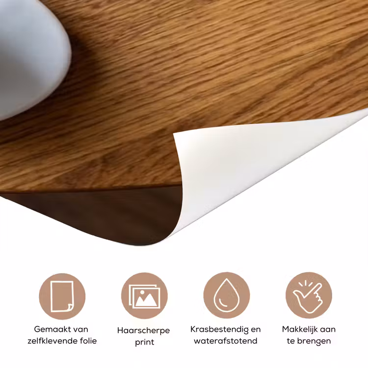 Eten - Croissant - Koffie - Ontbijt - Modern deurposter klein -closeup_NL