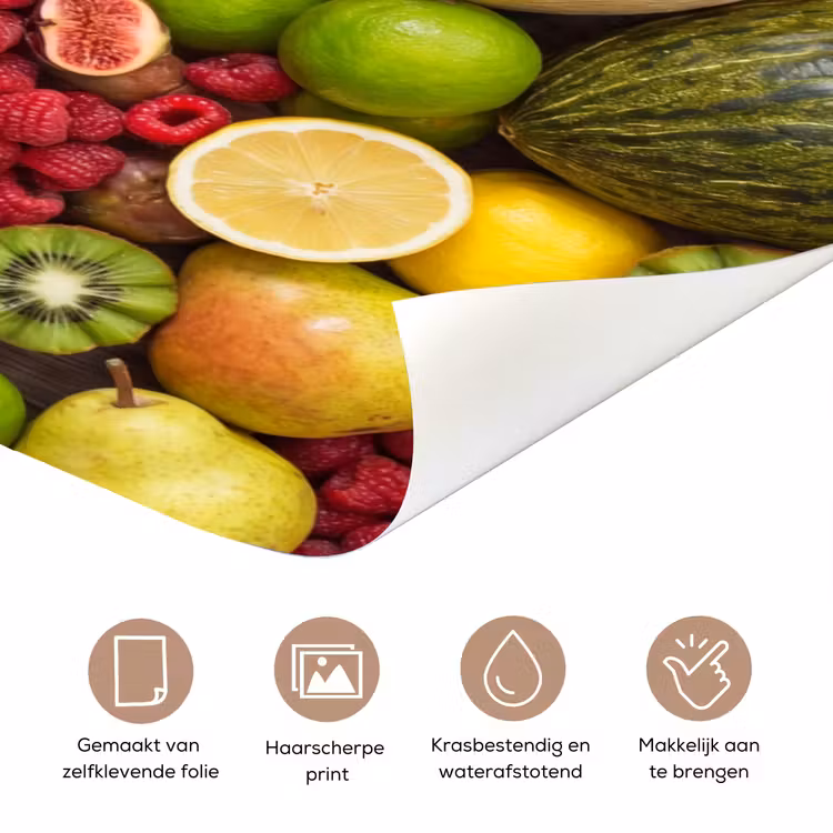 Eten - Fruit - Groenten - Vers - Kleurrijk deurposter klein -closeup_NL