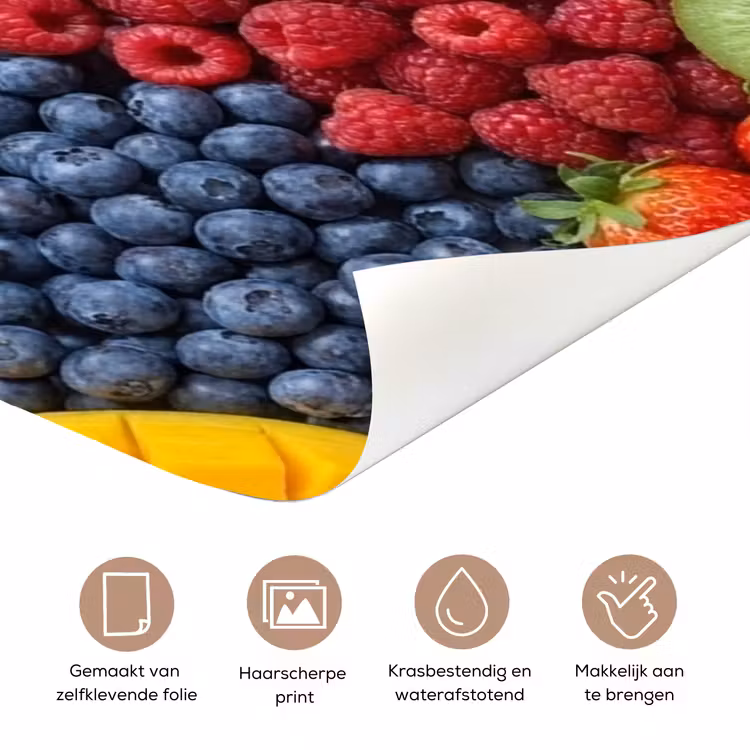 Eten - Fruit - Vers - Kleurrijk - Voeding deurposter klein -closeup_NL